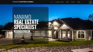 Parallax website with responsive theme, full listing and large format images